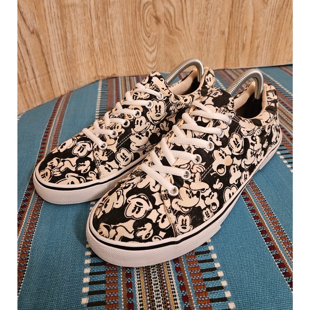 Disney Mickey Mouse All Over Tennis Shoes Sneakers Womens Size 10 RN 129855